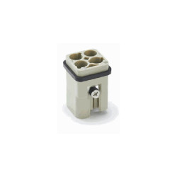 Insert HQ, Raccordement à Sertir, femelle, 3 pin, 40A, Polycarbonate, 3A 